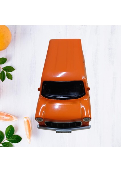 Nostaljik Metal Çek Bırak Ford Sesli ve Işıklı Minibüs Turuncu ( 1/36 Ölçek ) fiyatları