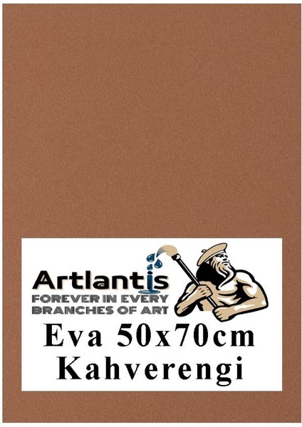 Kahverengi Eva 50X70 cm 1 Adet Eva Süngeri Okul Kreş Anasınıfı Elişi Etkinlikleri