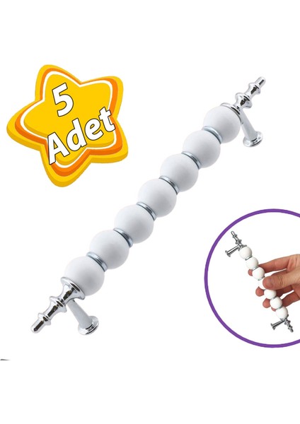 5 Adet Inci Kulp 128 mm Krom Mutfak Kulpu Çekmece Dolap Kapak Kulbu Metal Mobilya Dolabı Kulpları