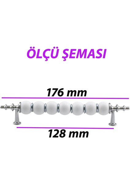 5 Adet Inci Kulp 128 mm Krom Mutfak Kulpu Çekmece Dolap Kapak Kulbu Metal Mobilya Dolabı Kulpları