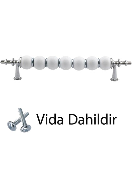 5 Adet Inci Kulp 128 mm Krom Mutfak Kulpu Çekmece Dolap Kapak Kulbu Metal Mobilya Dolabı Kulpları