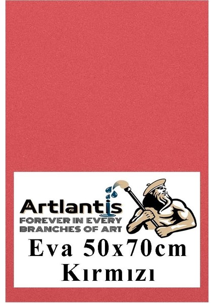 Kırmızı Eva 50X70 cm 1 Adet Eva Süngeri Okul Kreş Anasınıfı Elişi Etkinlikleri
