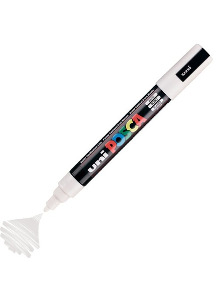 Posca Marker Pc-5m Medium 1.8-2.5 mm White
