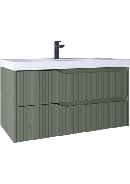 Infinity 100 cm Lavabo Dolabı Green KB100042