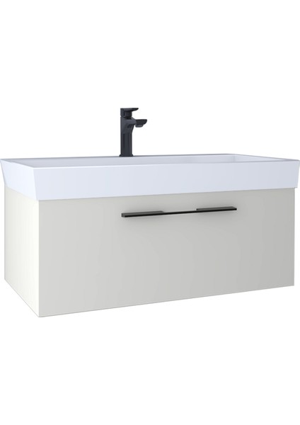 Glow 80 cm Lavabo Dolabı Light Grey KB710031