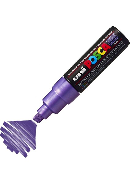 Posca Marker Pc-8k Bold 8.0 mm Metallic Violet