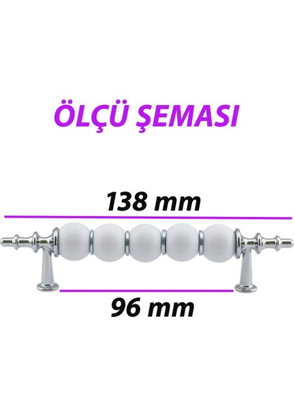 Inci Kulp 96 mm Krom Mutfak Kulpu Çekmece Dolap Kapak Kulbu Metal Mobilya Dolabı Kulpları