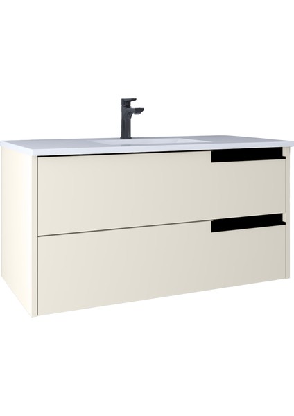 Eylül 100 cm Lavabo Dolabı White KB100047