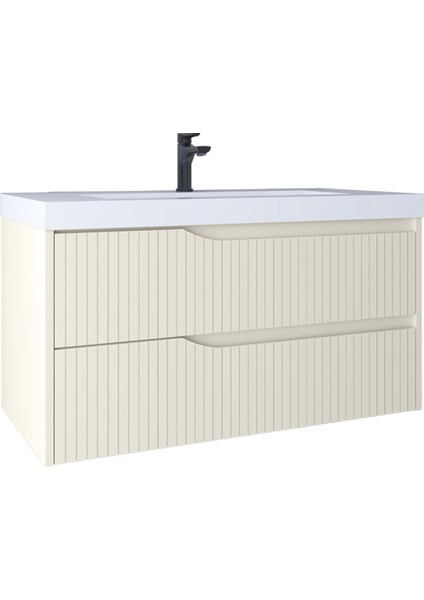 Infinity 100 cm Lavabo Dolabı White KB100039