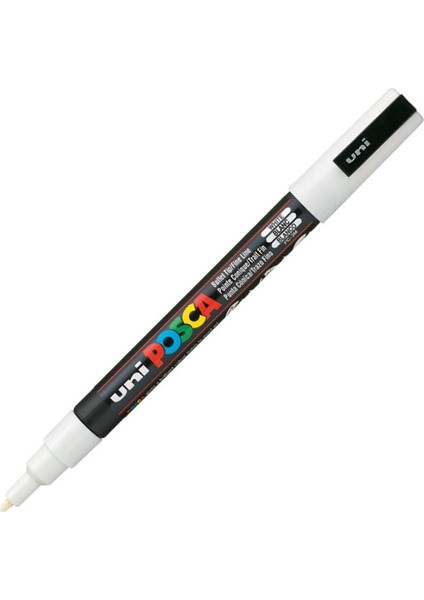 Posca Marker Pc-3m Fine 0.9-1.3 mm White
