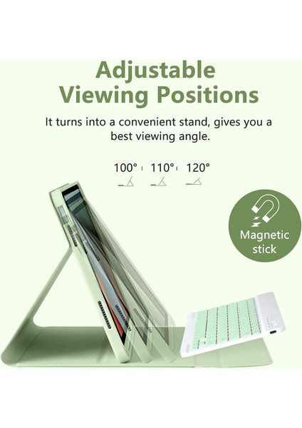 Apple iPad Air 4. Nesil 10.9 Inc (2020) Rgb LED Işıklı Türkçe Karakterli Bluetooth Özellikli Kalemlikli Klavyeli Kılıf A2316 A2324 A2325 A2072 fiyatları