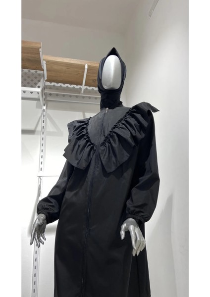 Paraşüt Fırfırlı 3 Parça Tam Kapalı Tesettür Mayo Büyük Beden fırsatları