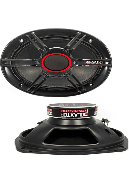 Polaxtor Px-69 Oto Midrange Oval 6x9 Inç 750 Watt Kapaklı 2 Adet