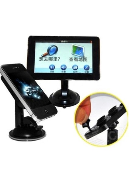 Araç Içi Telefon-Tablet-Navigasyon Tutucu-(8 Vantuzlu Döner Başlıklı) indirimleri