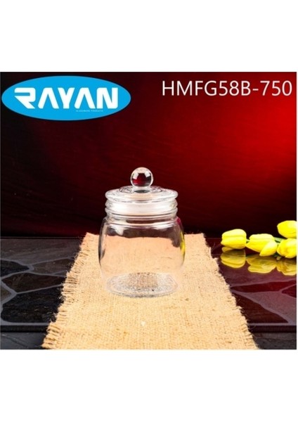 Rayan Cam Kavanoz HMFG58B-750