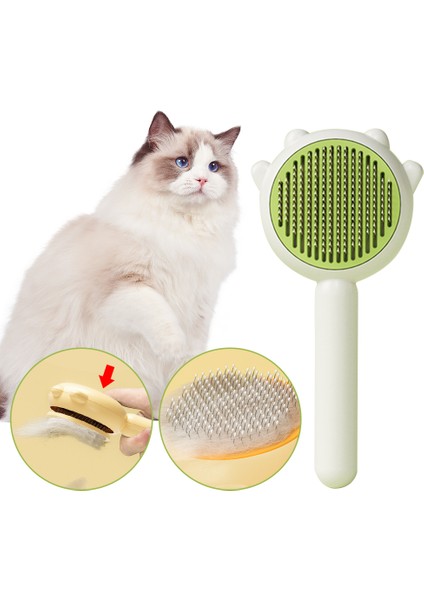 Pet Tüy Alma Tarak Köpek Kedi Epilasyon Yüzer Saç Temizleme Fırçası Evcil Hayvan Bakım Fırçası Kendi Kendini Temizleyen Malzemeleri Evcil Hayvan Ürünleri (Yurt Dışından)