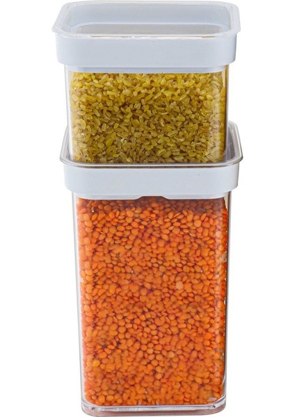 Vakumlu Kare Saklama Kabı - 1 Litre indirimleri