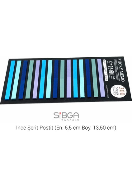 Ince Şerit Şeffaf Renkli Postit Post-It Post It. Kitap Ayracı Ayraç Postit Sticker 300 Yaprak fiyatları