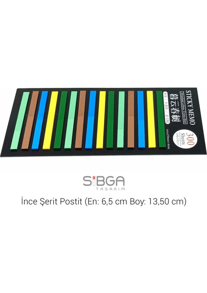Ince Şerit Şeffaf Renkli Postit Post-It Post It. Kitap Ayracı Ayraç Postit Sticker 300 Yaprak fiyatları