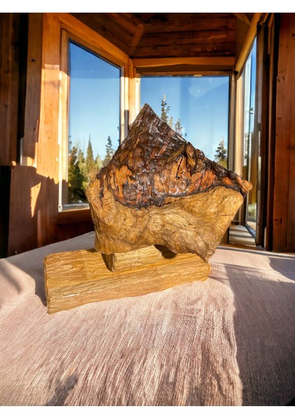 El Işi Oyma Ahşap Meşe Dekor Obje