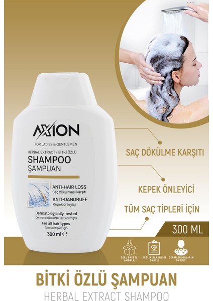 Axıon Kepeğe Karşı Etkili Bitki Özlü Şampuan