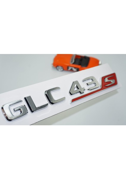 Glc 43S Bagaj Kırmızı Krom Abs Yazı Logo Benz Ile Uyumlu