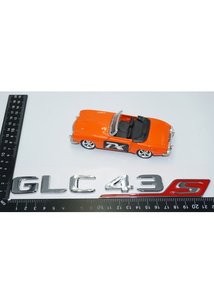 Glc 43S Bagaj Kırmızı Krom Abs Yazı Logo Benz Ile Uyumlu modelleri