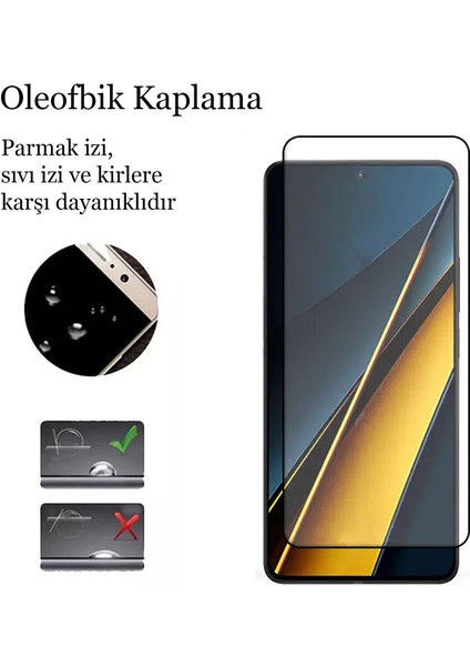 Poco X6 Pro 5g Kırılmaz Cam 5d Tam Kaplayan 9h Temperli Ekran Koruyucu