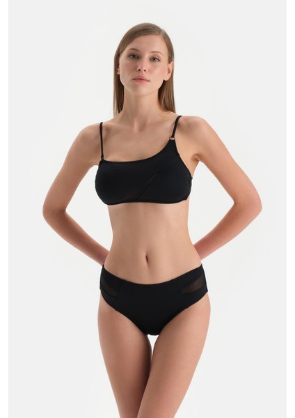 Siyah Tek Omuz Bikini Üst indirimleri