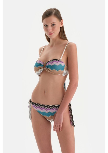 Yeşil Straplez Bikini Üst