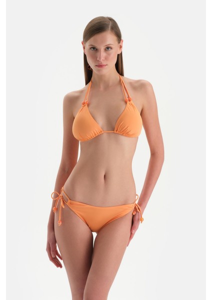 Turuncu Spagetti Bikini Alt