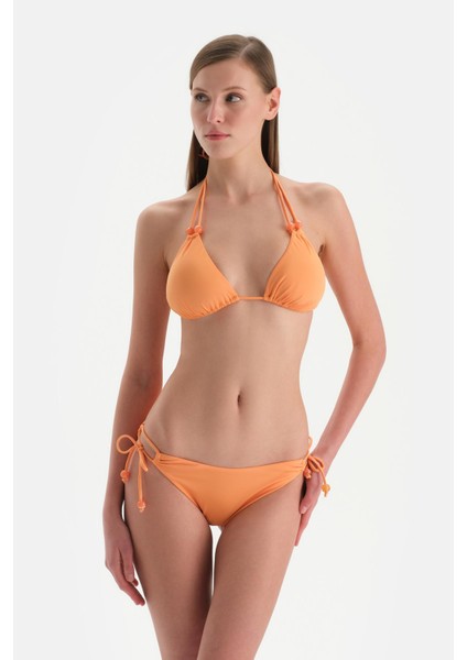 Turuncu Spagetti Bikini Alt