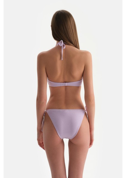 Lila Balenli Bikini Üst