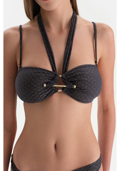 Lacivert Straplez Bikini Üst indirimleri