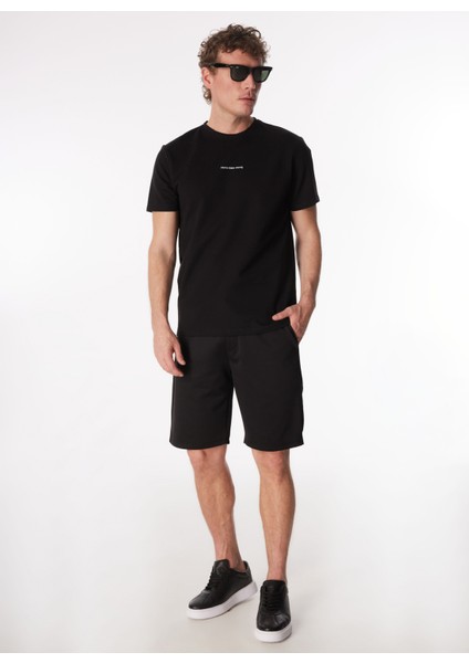Siyah Erkek Relaxed Şort F4SM-SHT 0943