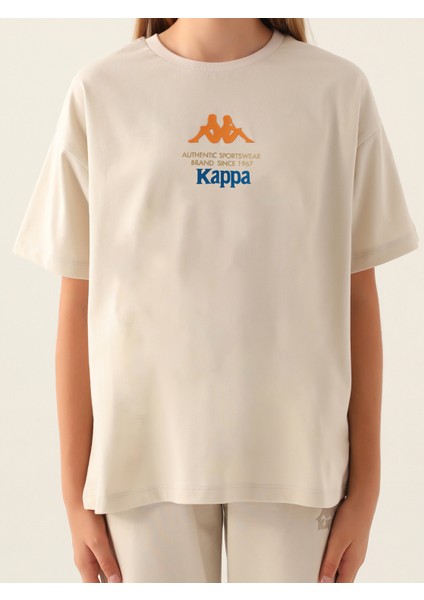 Kız Çocuk Tişört 5-15 Yaş Bej fırsatları