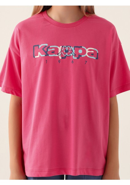 Kız Çocuk Tişört 5-15 Yaş Açık Fuşya fırsatları