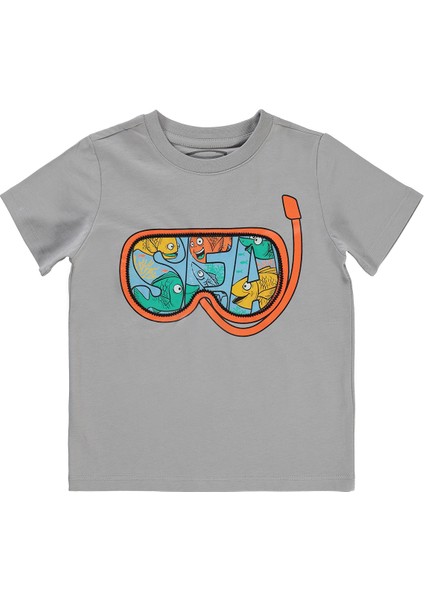 Erkek Çocuk Tişört 2-5 Yaş Gri