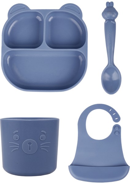 Mamma Beslenme Seti 4'lü Mavi