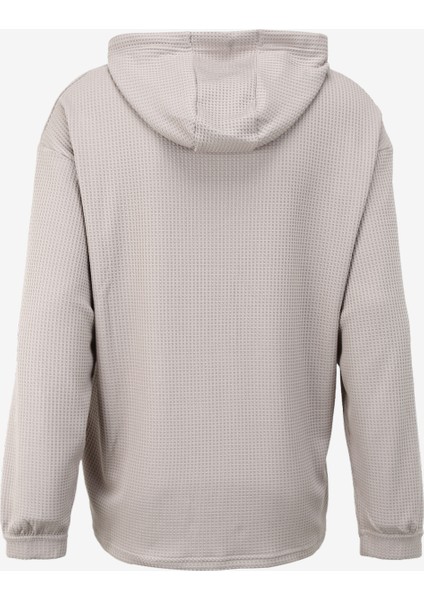 1383108-203 Ua Rival Waffle Hoodie Kahve Erkek Kapüşon Yaka Oversize Sweatshirt fiyatları