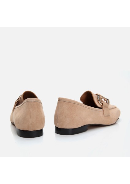 01AYH283300A340 HAKIKI Deri Camel Kadın Loafer