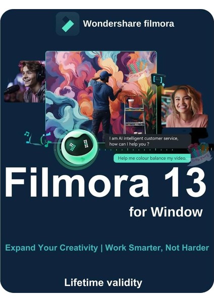 Filmora 13 Video Editor - 1 Pc Lifetime/kalıcı Lisans