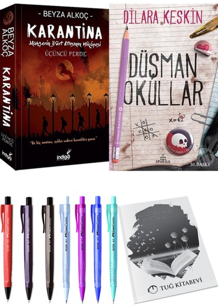 Karantina 3 - Düşman Okullar 1 + Kalem + Not Defteri