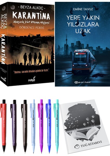 Karantina 4 - Yere Yakın Yıldızlara Uzak + Kalem + Not Defteri