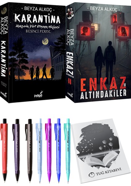 Karantina 5 - Enkaz Altındakiler 2 - Beyza Alkoç + Kalem + Not Defteri