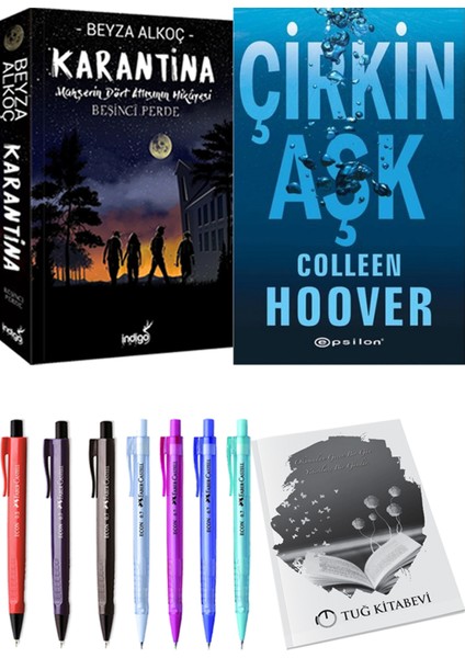 Karantina 5 - Çirkin Aşk + Kalem + Not Defteri