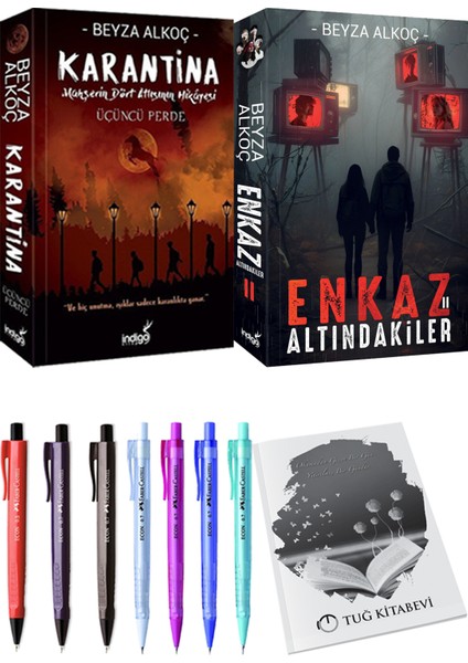 Karantina 3 - Enkaz Altındakiler 2 - Beyza Alkoç + Kalem + Not Defteri