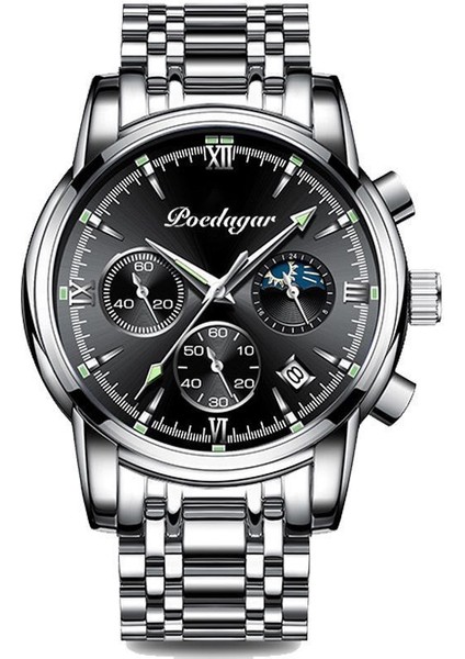 Yeni Su Geçirmez Aydınlık Çok Fonksiyonlu Erkek Saati Kuvars Saati (Yurt Dışından)