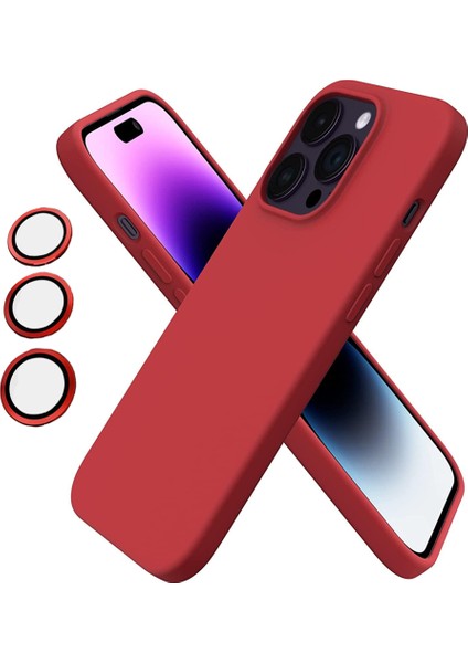 iPhone 13 Pro Max Kılıf Kamera Lensli Lansman Silikon Kapak
