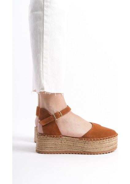 Kadın Süet Platform Espadril Taba -MCRGN291-TB modelleri